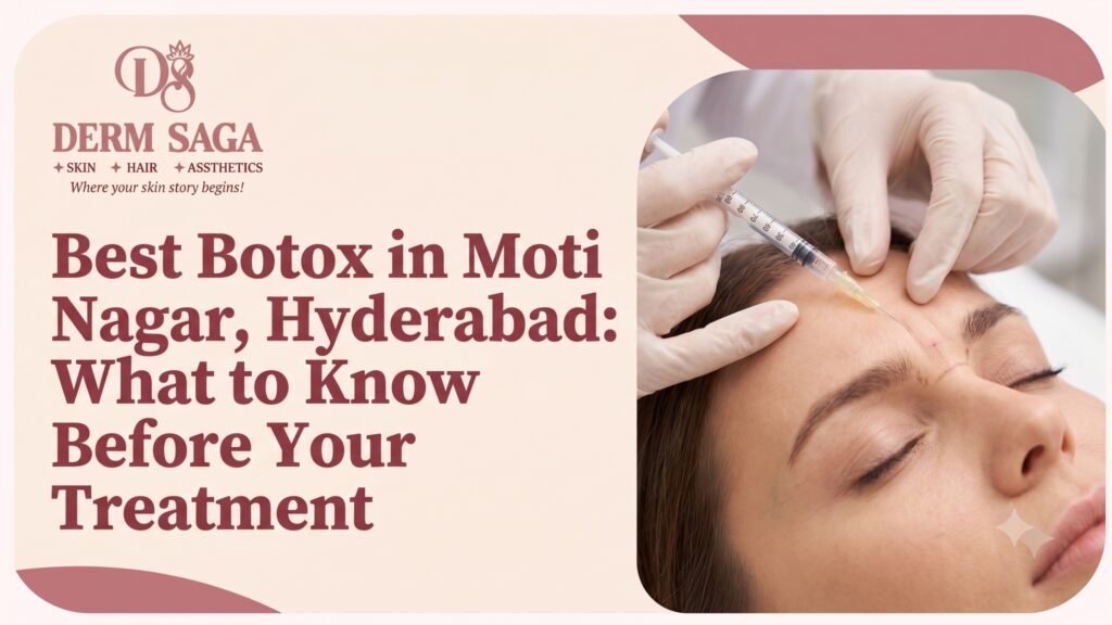 Botox treatment for facial lines at a dermatology clinic in Moti Nagar, Hyderabad